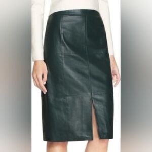 Genuine  Leather Skirt Size 4 Black